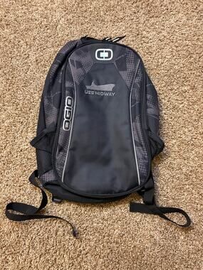 NWOT OGIO USS Midway Issue Book Bag Laptop Backpack Black